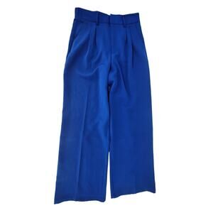 Elegant Blue Wide Leg Pants